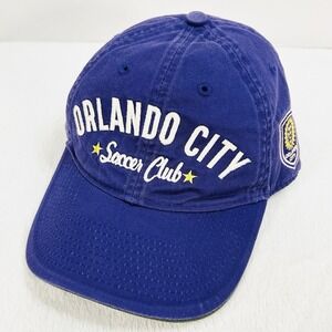 Adidas Orlando City Soccer Club Wordmark Hat Cap Adjustable Strapback Purple MLS